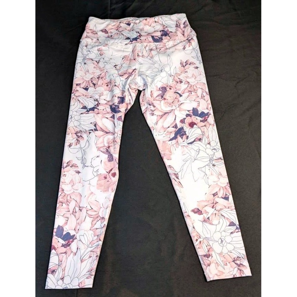 Apana ~‎ Dream Floral Leggings ~ Medium ~ High Rise Activewear Yoga Pant